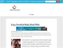 Tablet Screenshot of masteringtheflame.com